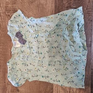 Floral Kids Top with Bow Accent